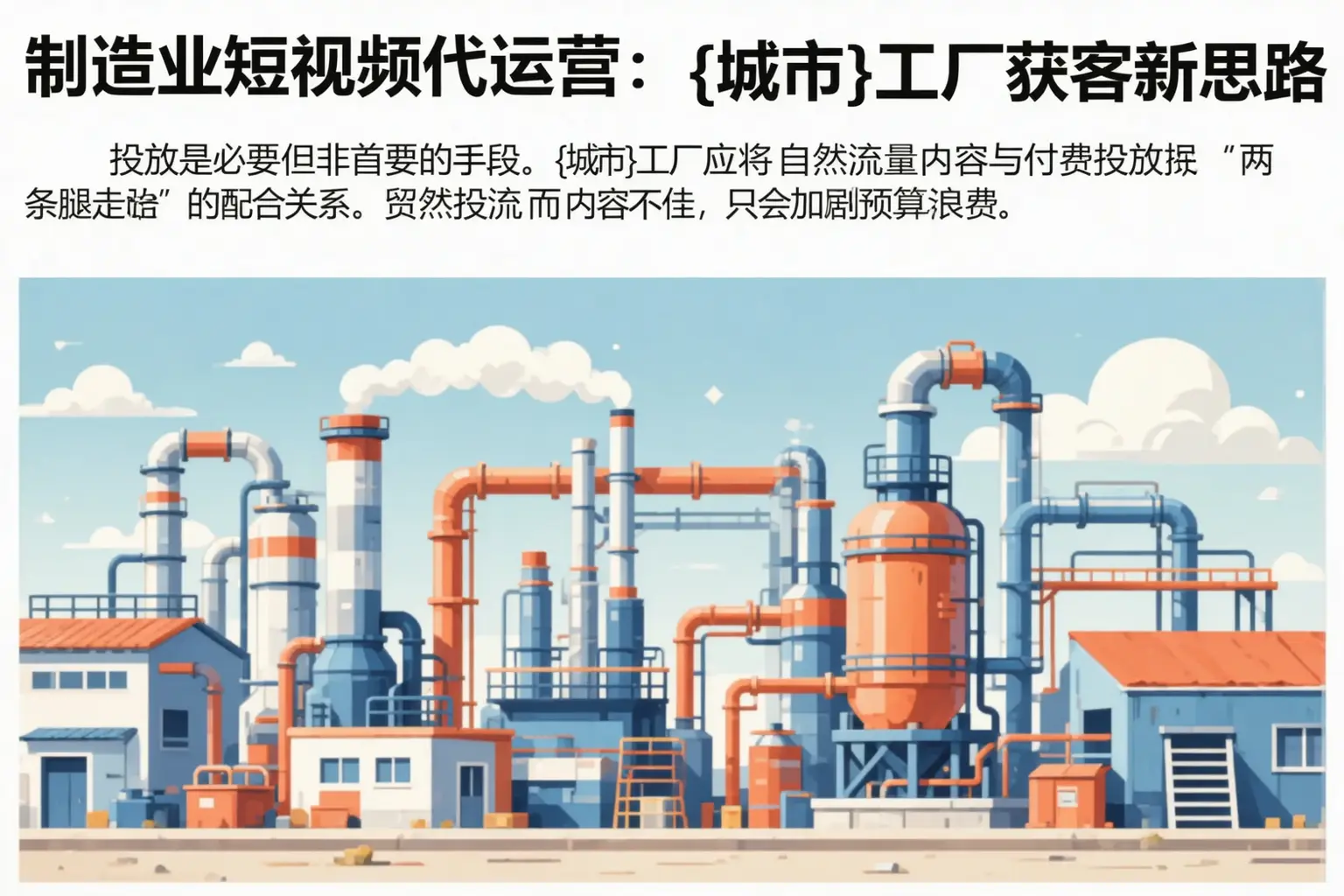 制造业短视频代运营：牟定工厂获客新思路